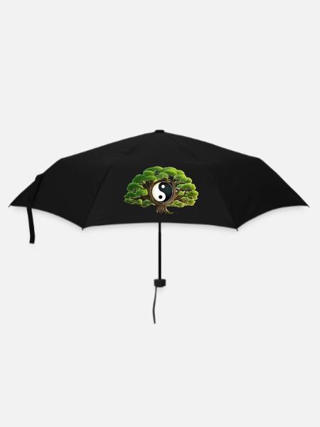 Arbre zen Yin et Yang - Parapluie standard - noir