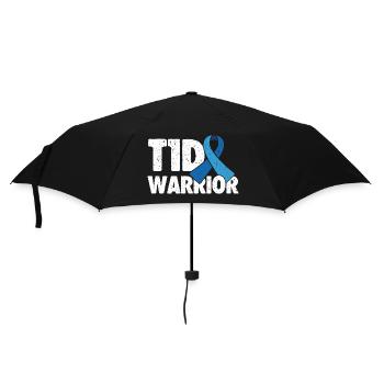 T1D Warrior - Type 1 Diabetic Combative Fun - Umbrella (small) - black - Front