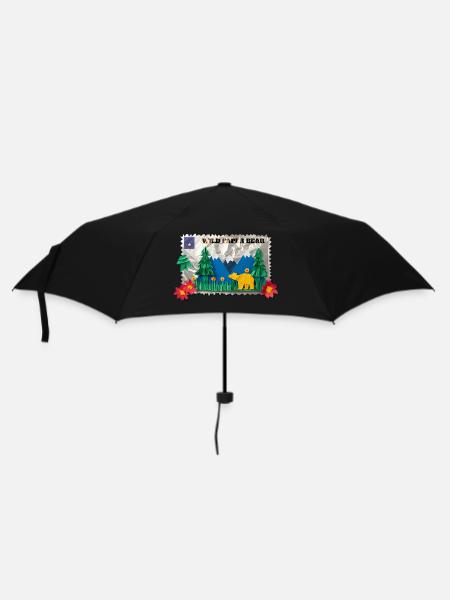 Wild Paper Bear - Umbrella (small) - black