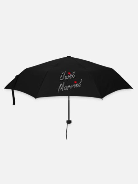 Juist Married Insel - Regenschirm (klein) - Schwarz