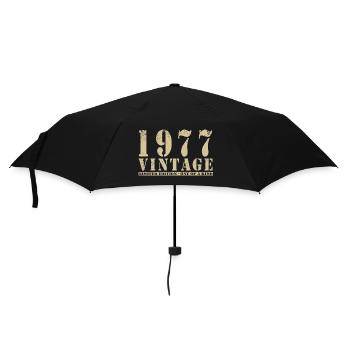 Original 1977 Vintage Vintage anniversaire rétro - Parapluie standard - noir - Devant