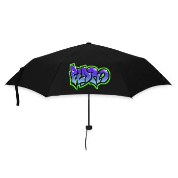PEDRO graffiti sweat-shirt casquette teeshirt bleu - Parapluie standard - noir - Devant