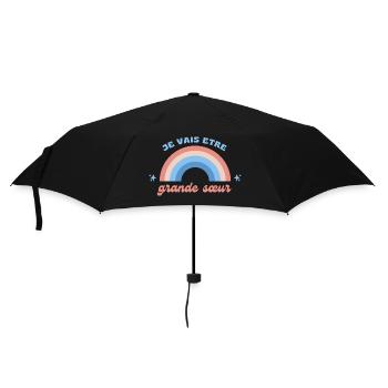 Ich werde eine große Schwester sein - Regenschirm (klein) - Schwarz - Vorne
