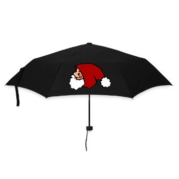 Père Noël mignon, Père Noël minimaliste - Parapluie standard - noir - Devant