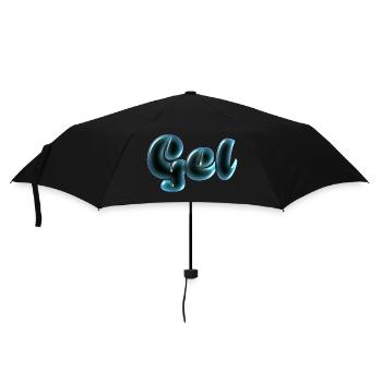 Effet de texte gel - Parapluie standard - noir - Devant