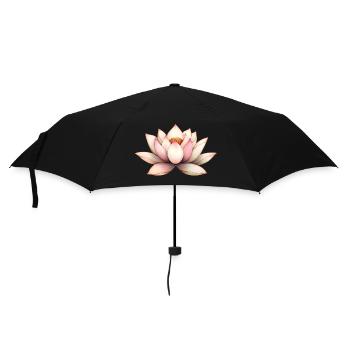 Fleur de lotus - Parapluie standard - noir - Devant