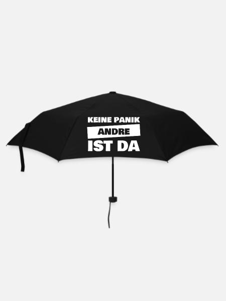 Vorname Andre - Regenschirm (klein) - Schwarz
