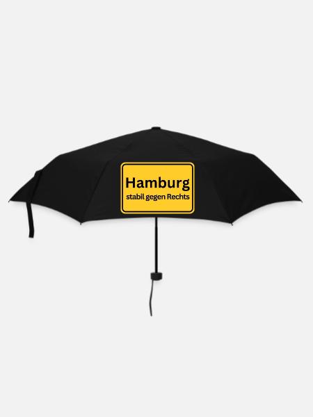 Hamburg stable against the right - Umbrella (small) - black