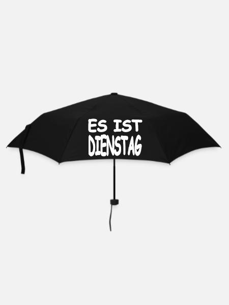 Dienstag - Regenschirm (klein) - Schwarz