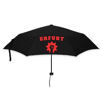 Erfurt - Regenschirm (klein) - Schwarz - Vorne