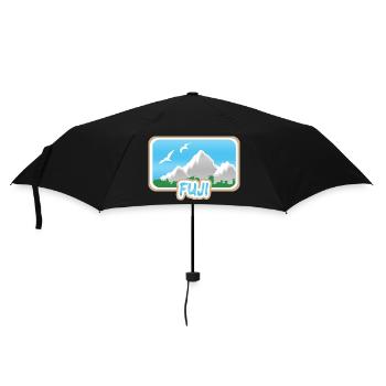 Gift for Fuji - Umbrella (small) - black - Front