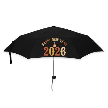 Celebrate 2026 Happy New Year Eve Party - Umbrella (small) - black - Front