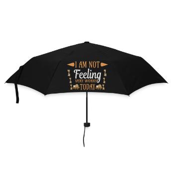 Not feeling workly sloth - Umbrella (small) - black - Front