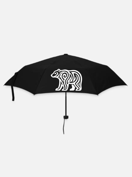 Just a White Bear #1 / JustN-imal - Umbrella (small) - black