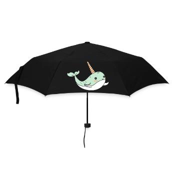 narwhal - Umbrella (small) - black - Front