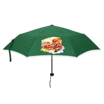 Sandwich Illustration - Parapluie standard - vert bouteille - Devant