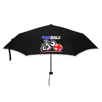 Radball, Cycleball, Hallenradsport - Regenschirm (klein) - Schwarz - Vorne