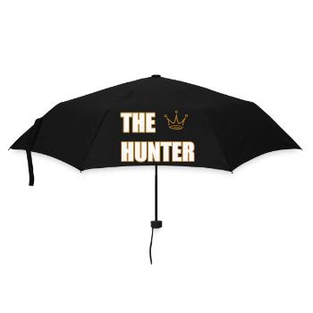 THE HUNTER – Bold Outdoor & Hunting Statement  - Regenschirm (klein) - Schwarz - Vorne