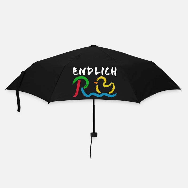 Endlich Rente - Ruhestand - Pension - Regenschirm (klein) - Schwarz