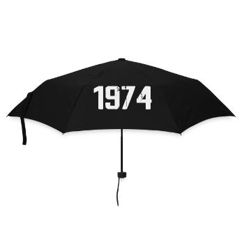 Legendary Since 1974 Vintage 1974 Retro 1974 - Umbrella (small) - black - Front