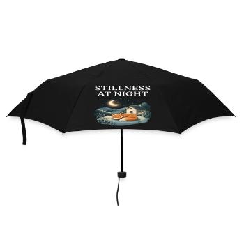 Stillness at Night Fox Animal Cottagecore Farm - Umbrella (small) - black - Front