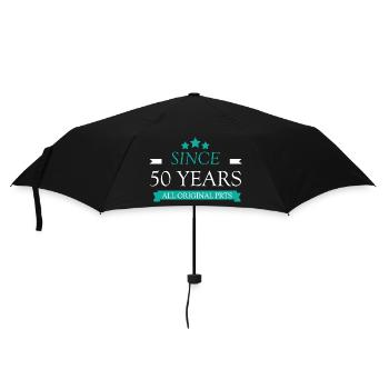 50th birthday, Since 50 years - Umbrella (small) - black - Front