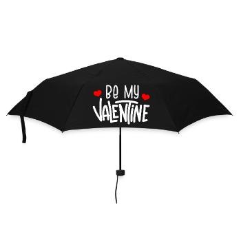 Sei mein Valentinstag - Regenschirm (klein) - Schwarz - Vorne