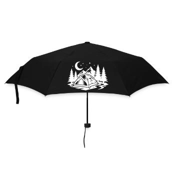 Tent Camping Forest - Umbrella (small) - black - Front