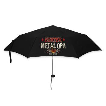 Real Metal Grandpa Heavy Metal Gift - Umbrella (small) - black - Front