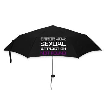 Fehler 404 asexuell - Regenschirm (klein) - Schwarz - Vorne