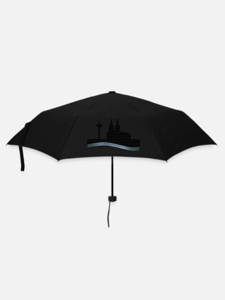 Köln - Regenschirm (klein) - Schwarz