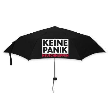 Keine Panik Heuschnupfen - Regenschirm (klein) - Schwarz - Vorne