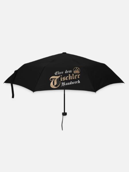 Ehre dem Handwerk Tischler Zunftzeichen - Regenschirm (klein) - Schwarz