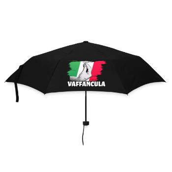 Vaffanculo Italienisch Italiener Italien Lustig - Regenschirm (klein) - Schwarz - Vorne