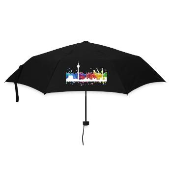 Düsseldorf Germany City Skyline TV Tower - Umbrella (small) - black - Front