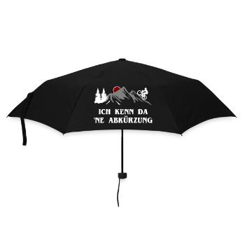 MTB - Ich kenn da ne Abkürzung - Regenschirm (klein) - Schwarz - Vorne