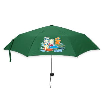 team family cat surfing bachelorette - Umbrella (small) - bottlegreen - Front