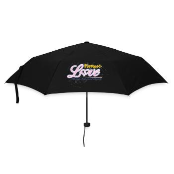 Liebe - Regenschirm (klein) - Schwarz - Vorne