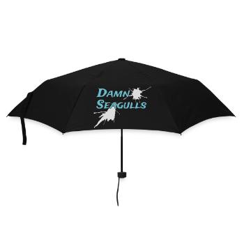 Damn Seagulls Funny Sailor Captain Saying - Umbrella (small) - black - Front