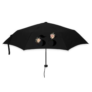 55th Anniversary Flowers (Gift of 55 years) - Umbrella (small) - black - Front