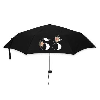 55th Anniversary Flowers (Gift of 55 years) - Umbrella (small) - black - Front