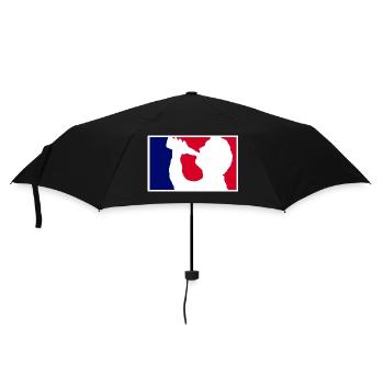 saufen liga - Regenschirm (klein) - Schwarz - Vorne