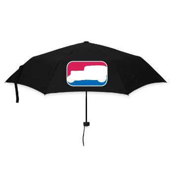 Hotrod Hot Rod V8 Tuning USA lustiges Geschenk - Regenschirm (klein) - Schwarz - Vorne
