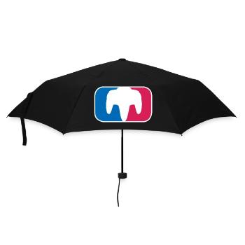 Gaming Zocken N64 Nerd Controller lustige Geschenk - Regenschirm (klein) - Schwarz - Vorne