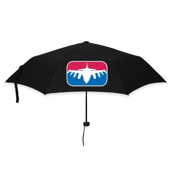 Kampfjet Luftwaffe Soldat Bundeswehr Geschenk - Regenschirm (klein) - Schwarz - Vorne