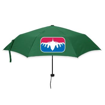 Kampfjet Luftwaffe Soldat Bundeswehr Geschenk - Regenschirm (klein) - Flaschengrün - Vorne