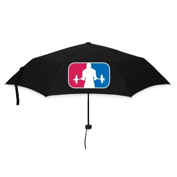 Gym Bodybuilder Fitness Sport lustige Geschenk - Regenschirm (klein) - Schwarz - Vorne