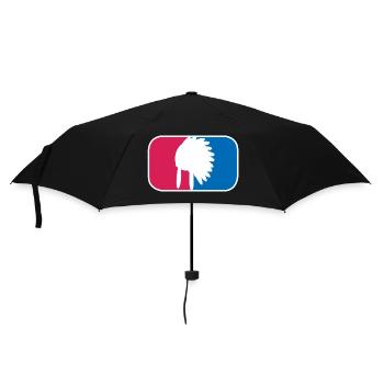 Indianer Häuptling Kopfschmuck lustige Geschenk - Regenschirm (klein) - Schwarz - Vorne