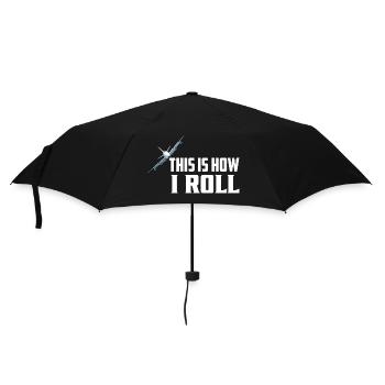 This Is How I Roll Pilot Aviation - Umbrella (small) - black - Front