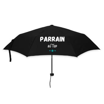 Parrain au top idée cadeau - Parapluie standard - noir - Devant